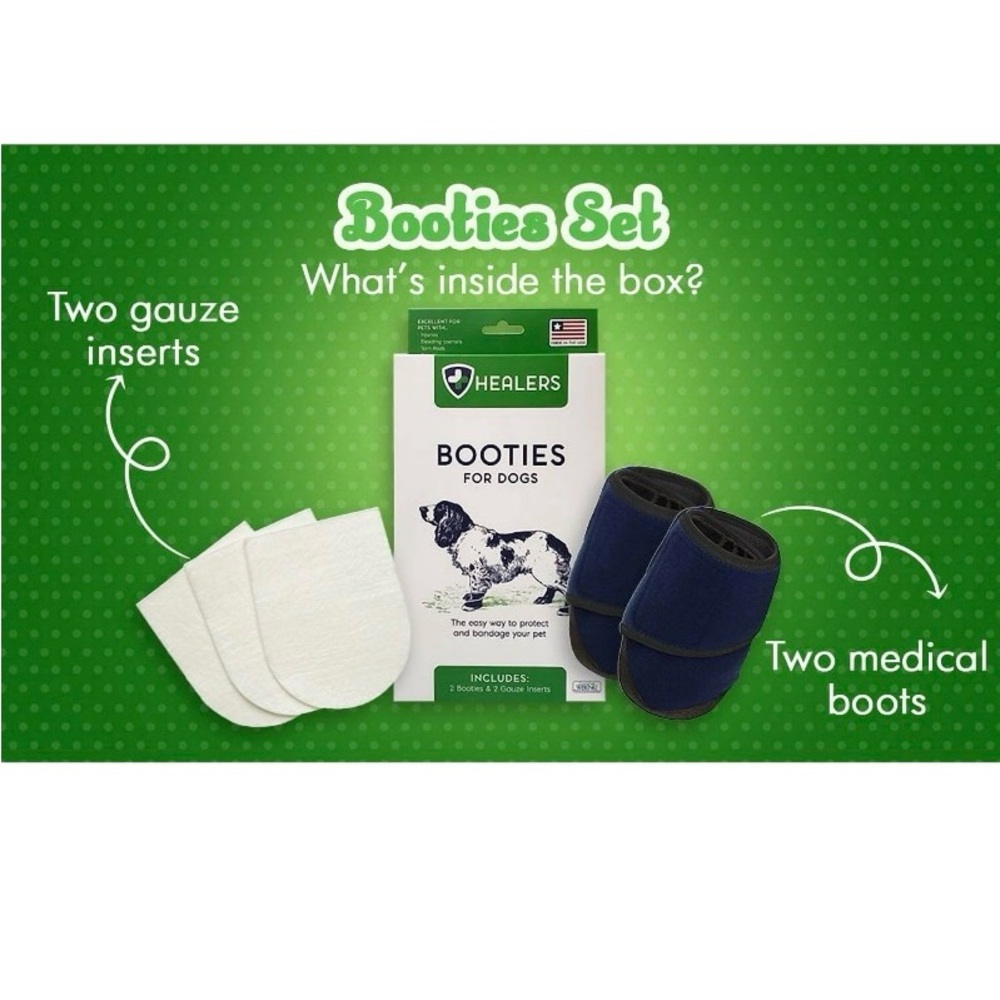 HEALERS Medical Dog Boots, Pet Apparel for Small Dogs (20-35 lbs) . Size SM. NEW - Picture 9 of 9